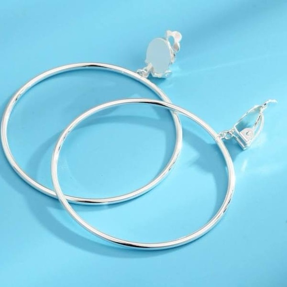Hoop Clip On Earrings 
(New) - Picture 2 of 8